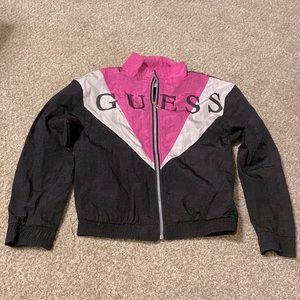 Guess Kids Vintage Windbreaker Jacket- Size M (10/12)